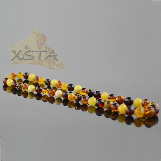 Amber necklace Mix color Beads